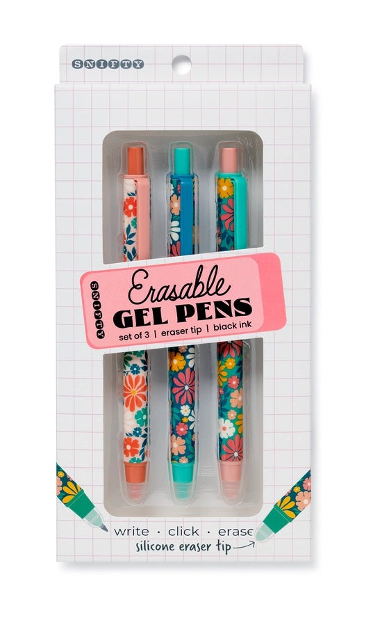Erasable Bloom Gel Pens Set of 3