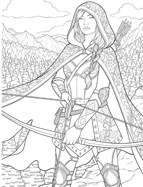 Fae A Romantasy Coloring Book