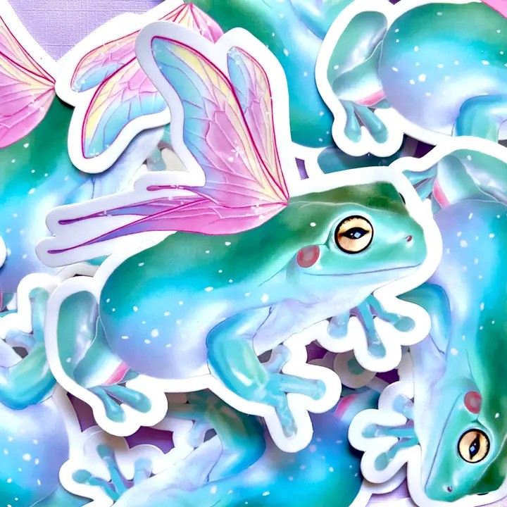 Fairy Frog Sticker