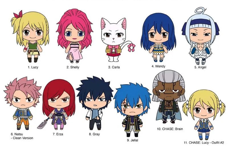 Fairy Tail Figural Bag Clip Series 2