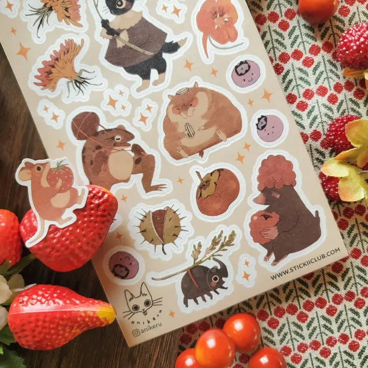 Fall Harvest Sticker Sheet