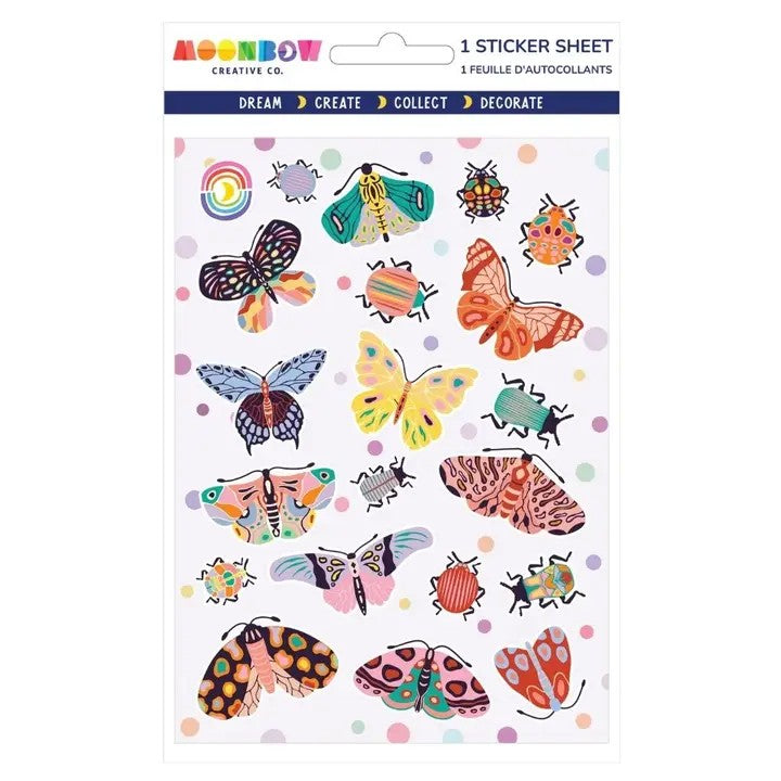 Fancy Flutters Glossy Sticker Sheet
