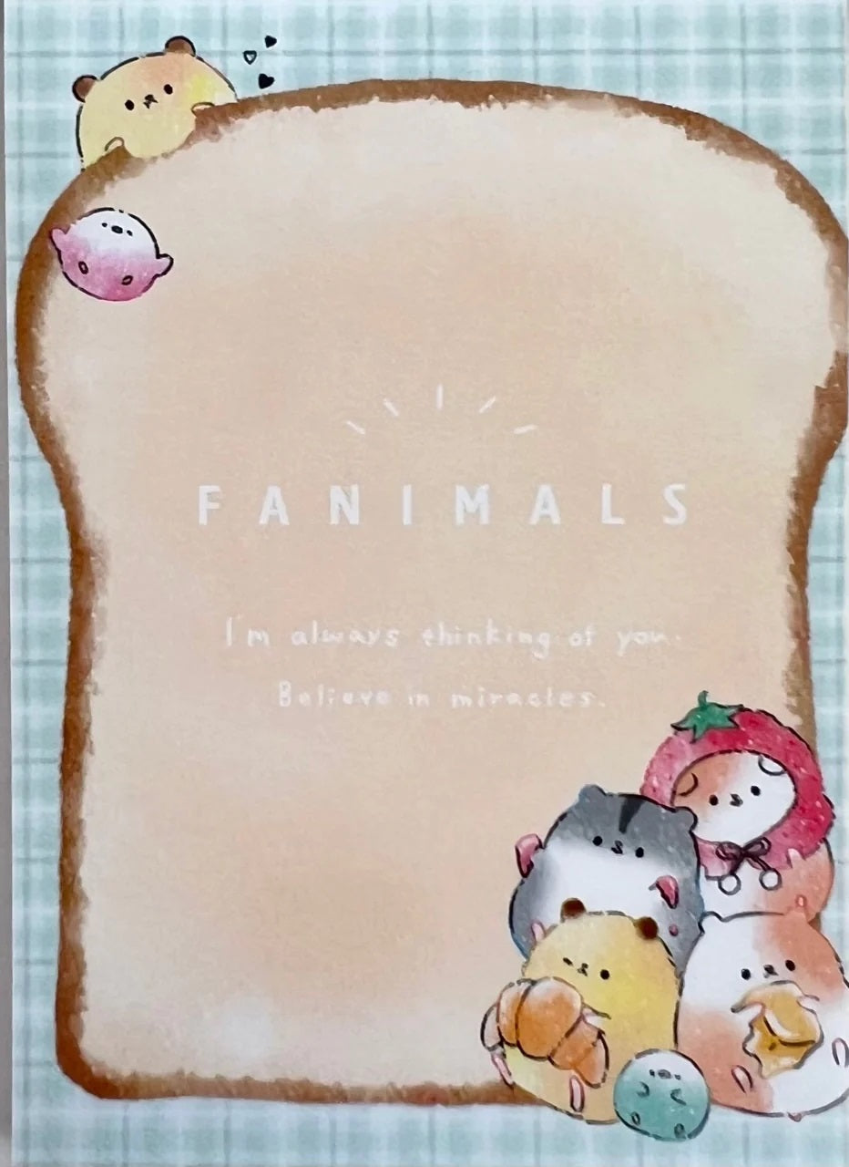 Animal Toast Mini Note Pad Fanimals