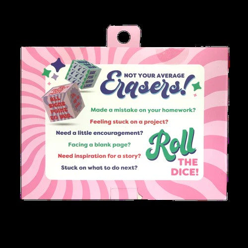 Feeling Lucky Dice Erasers