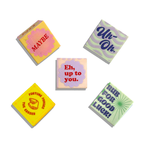 Feeling Lucky Dice Erasers