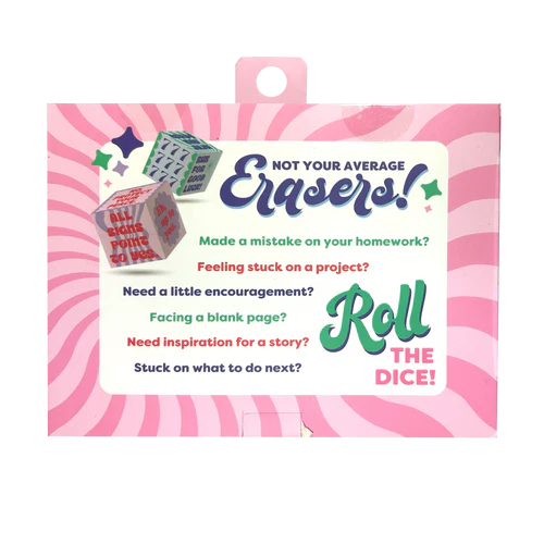 Feeling Lucky Dice Erasers