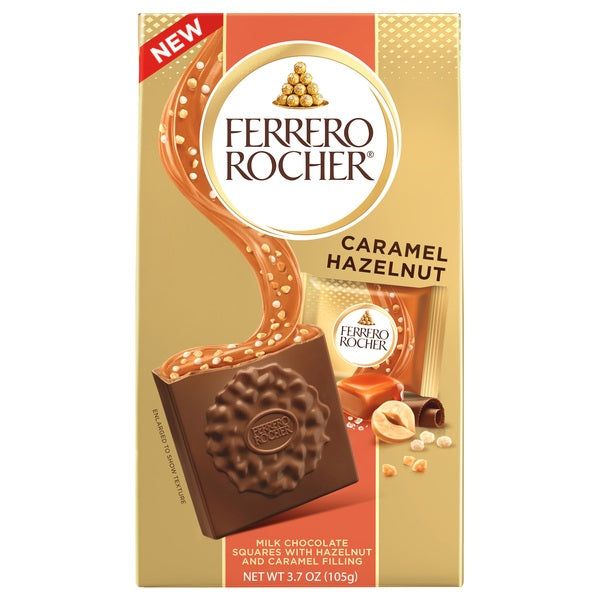 Ferrero Rocher Caramel Hazelnut Squares Bag 3.7 oz