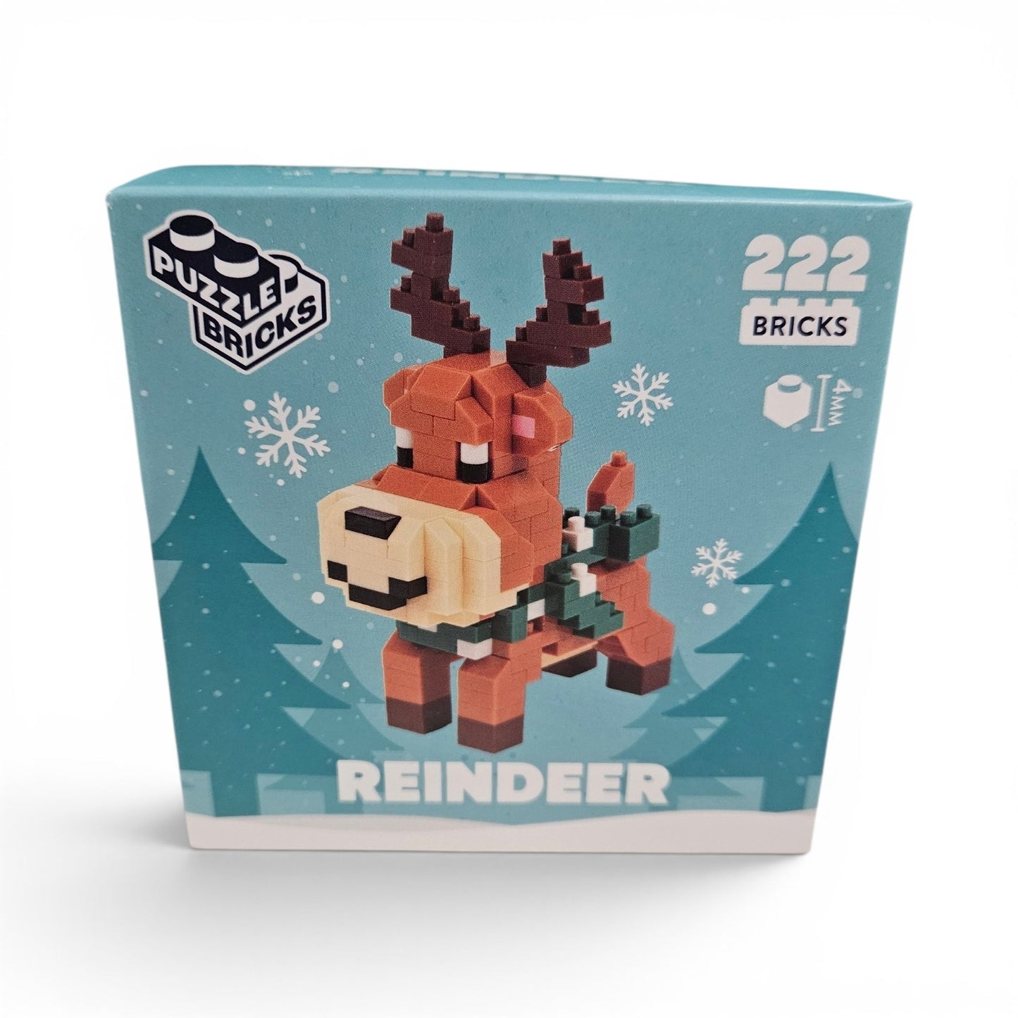Festive Mini Bricks Reindeer Puzzle