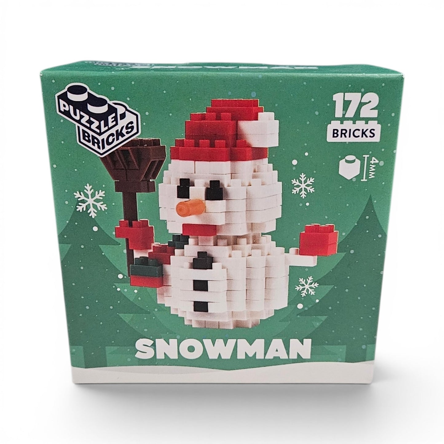 Festive Mini Bricks Snowman Puzzle