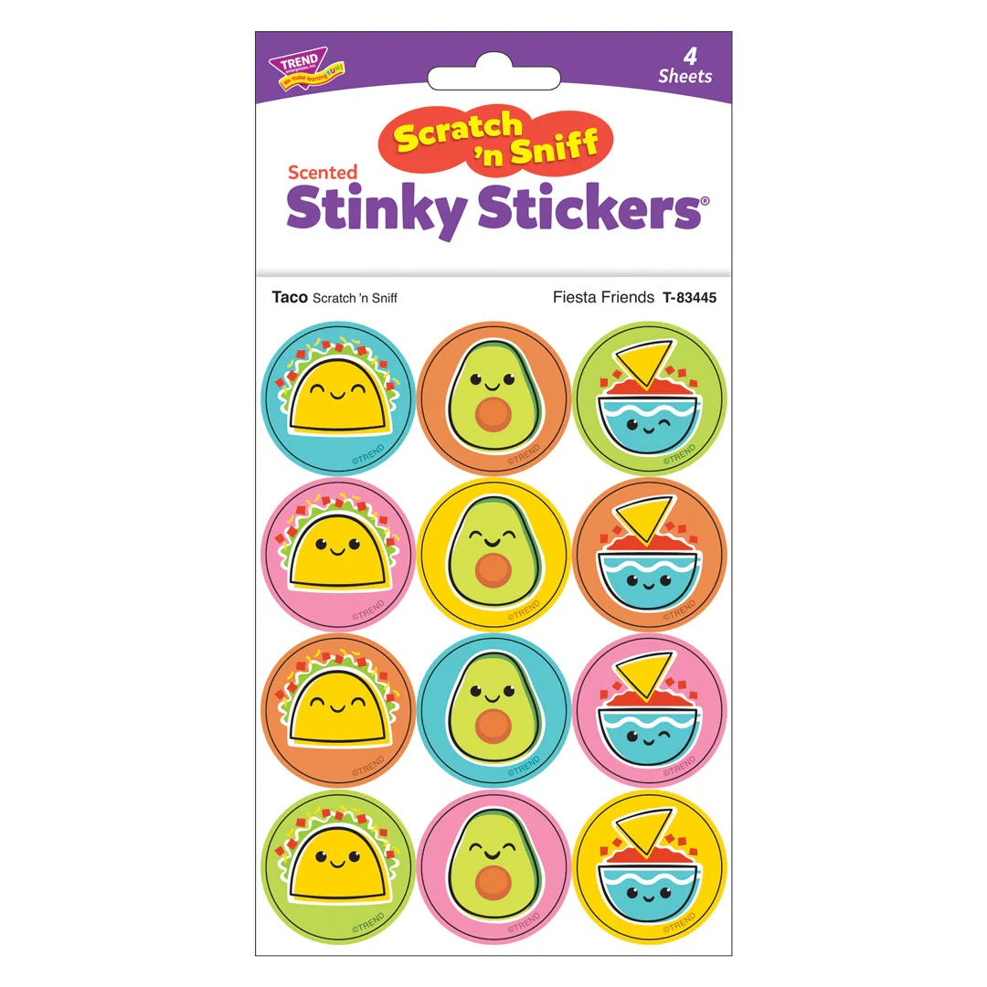 Fiesta Friends Taco Scent Scratch n Sniff Stickers