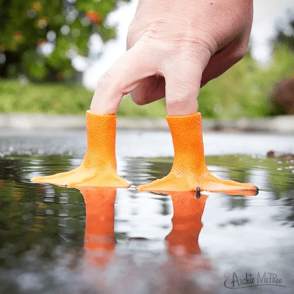Finger Feet Duck (1 Foot)