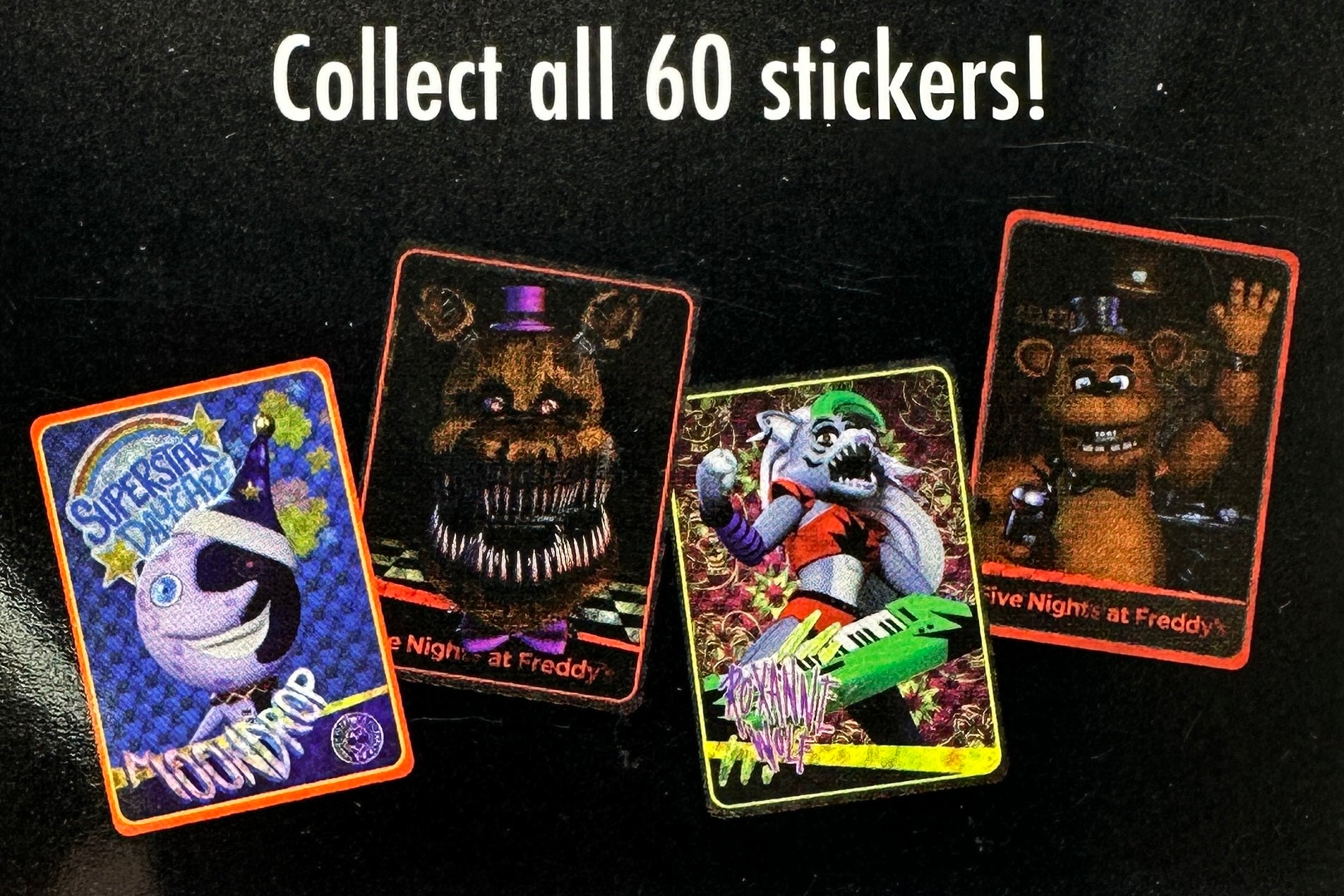 Five Nights At Freddy's Holographic Trading Sticker Pack
