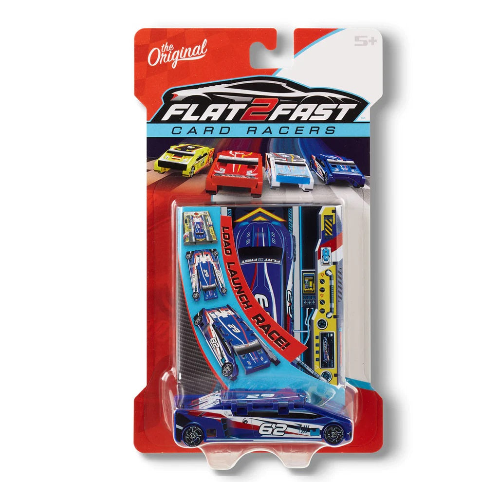 Flat 2 Fast Card Racer Blue #62
