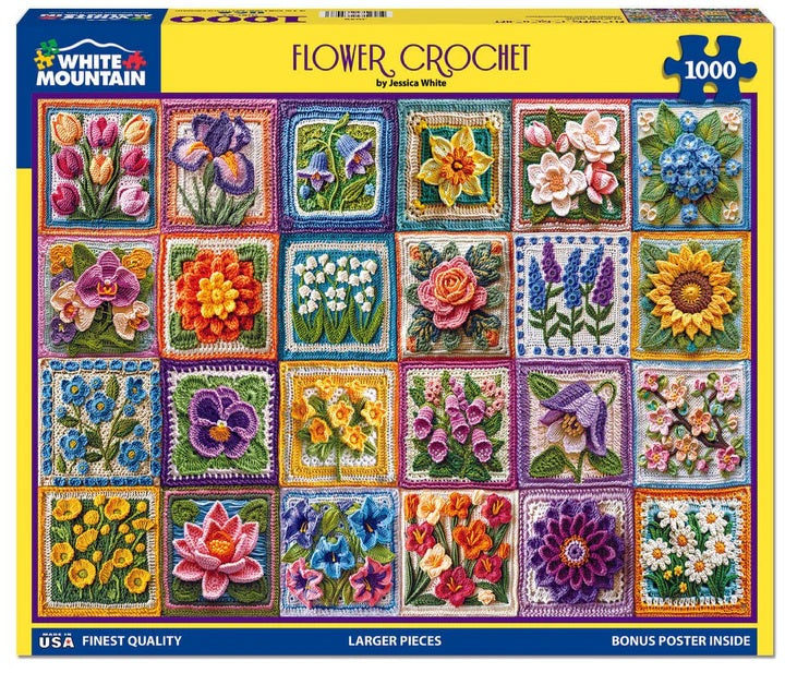 Flower Crochet Puzzle 1000 pc