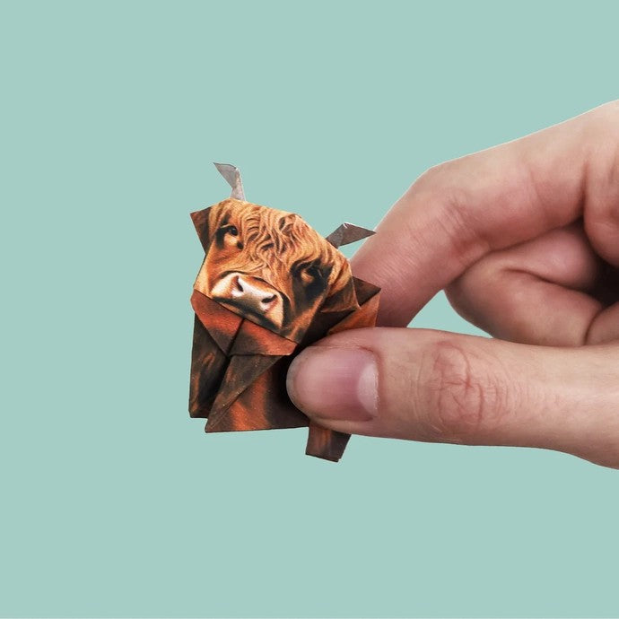 Fold Your Own Paper Highland Cows