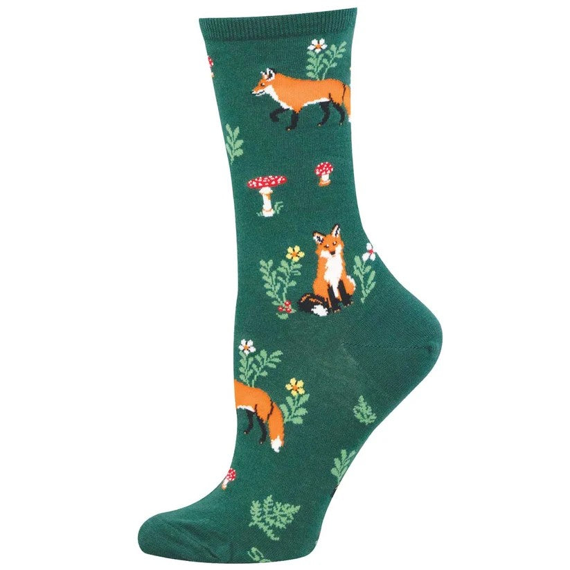 Foxy Fellow Women's Socks Green