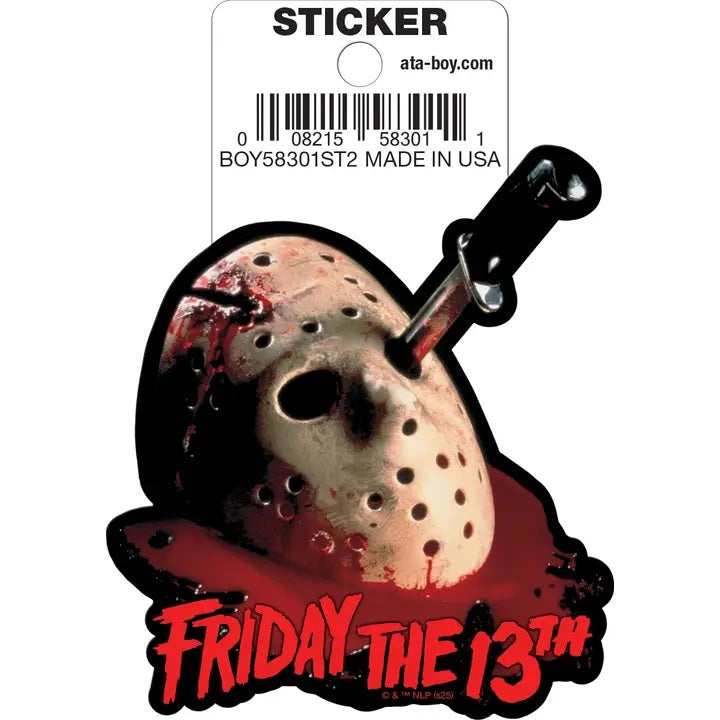 Friday The 13th Mask Die Cut Sticker