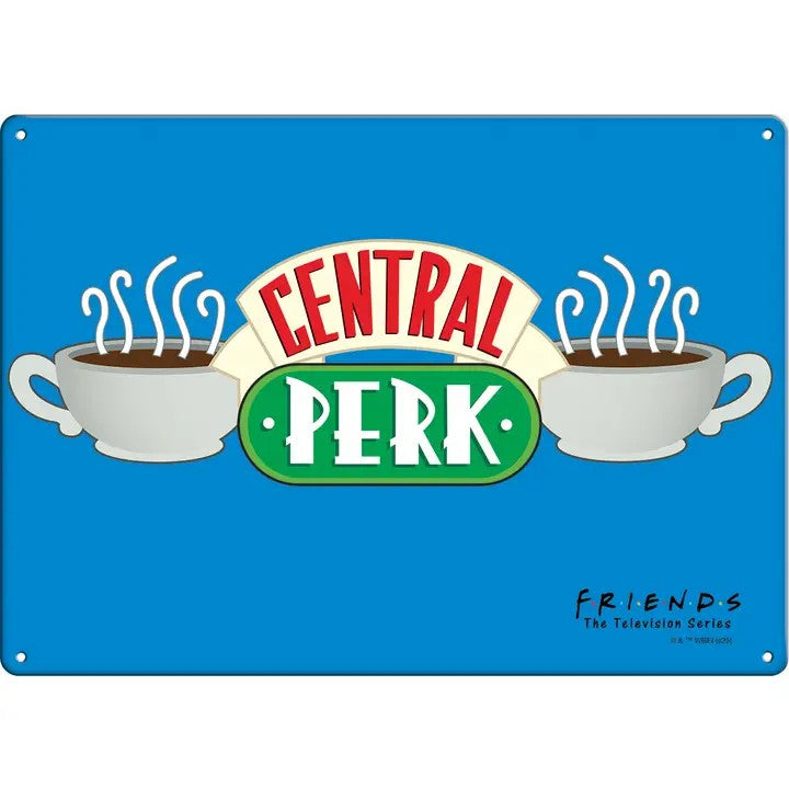 Friends Central Perk Metal Sign