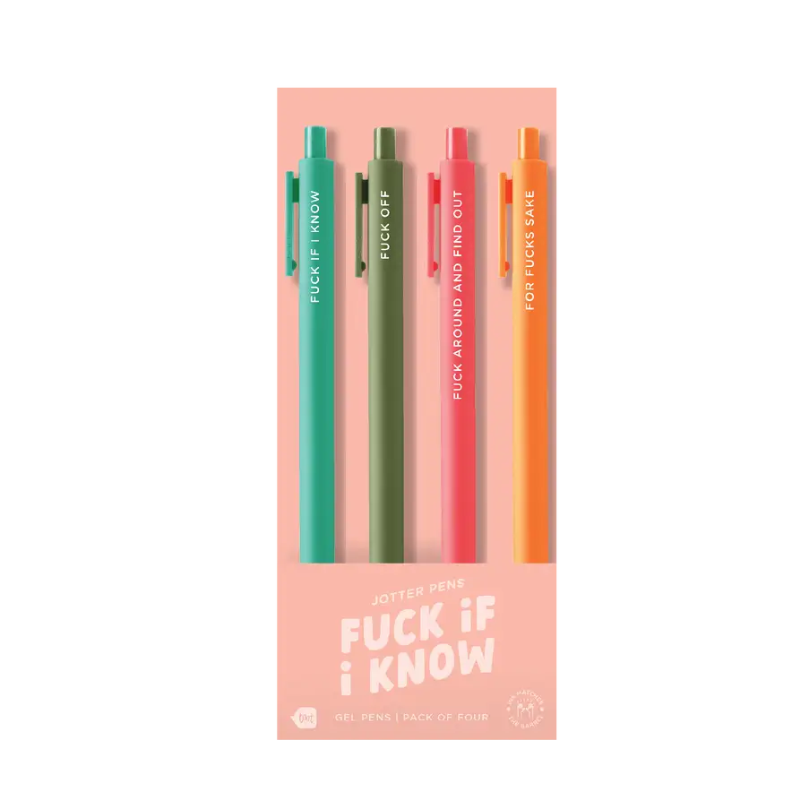 Fuck If I Know Pen Set