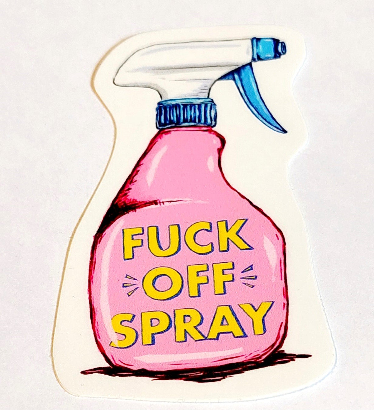 Fuck Off Spray Sticker – www.shoptherocket.com