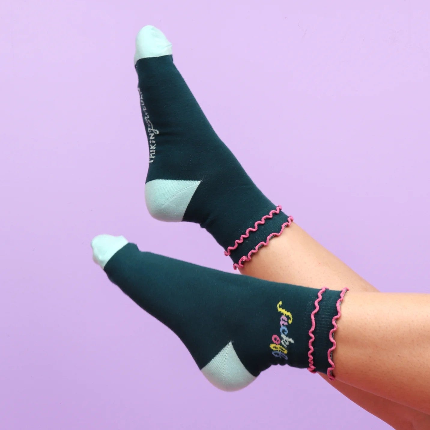 Fuck Off Women's Ruffle Socks