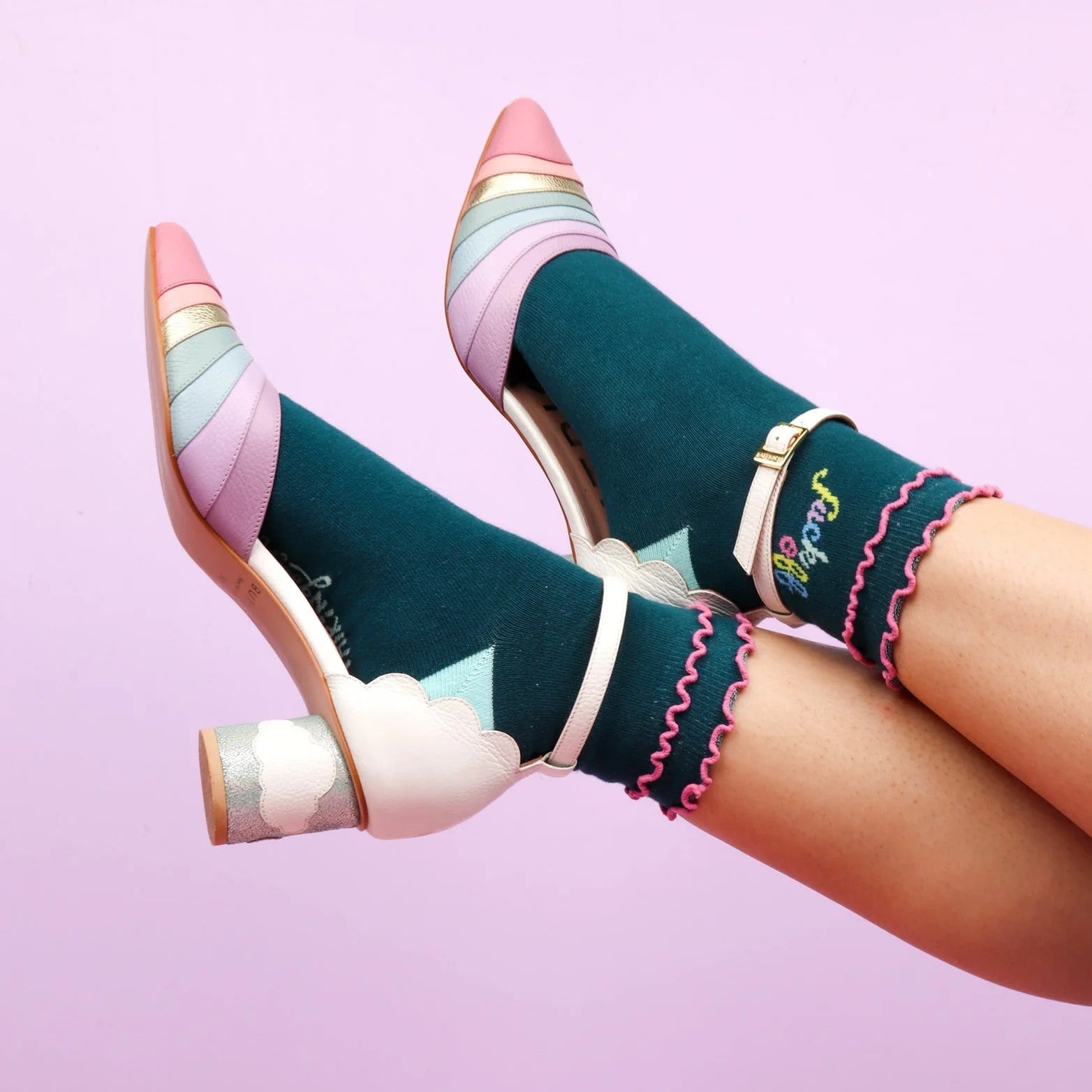 Fuck Off Women's Ruffle Socks