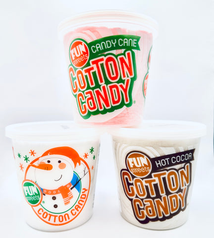 Fun Sweets Candy Cane Cotton Candy