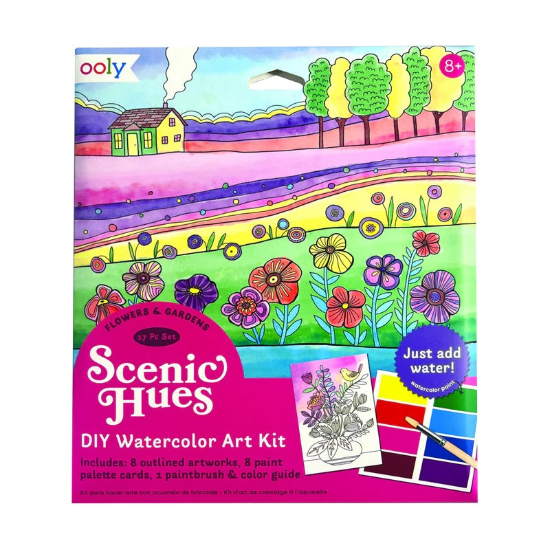 Scenic Hues Flowers And Gardens Watercolor Kit