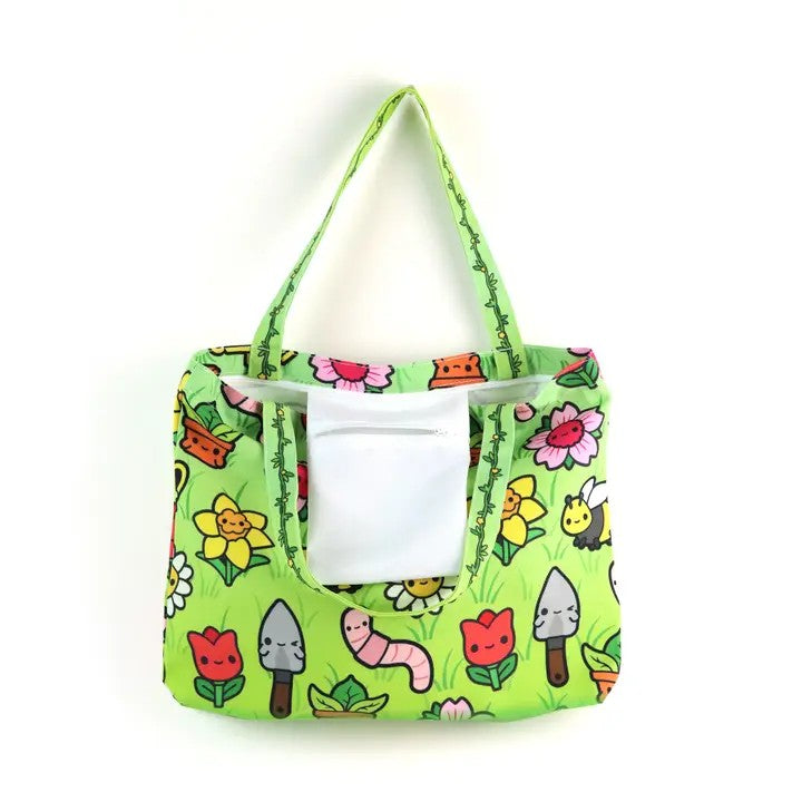Garden Party Zipper Tote