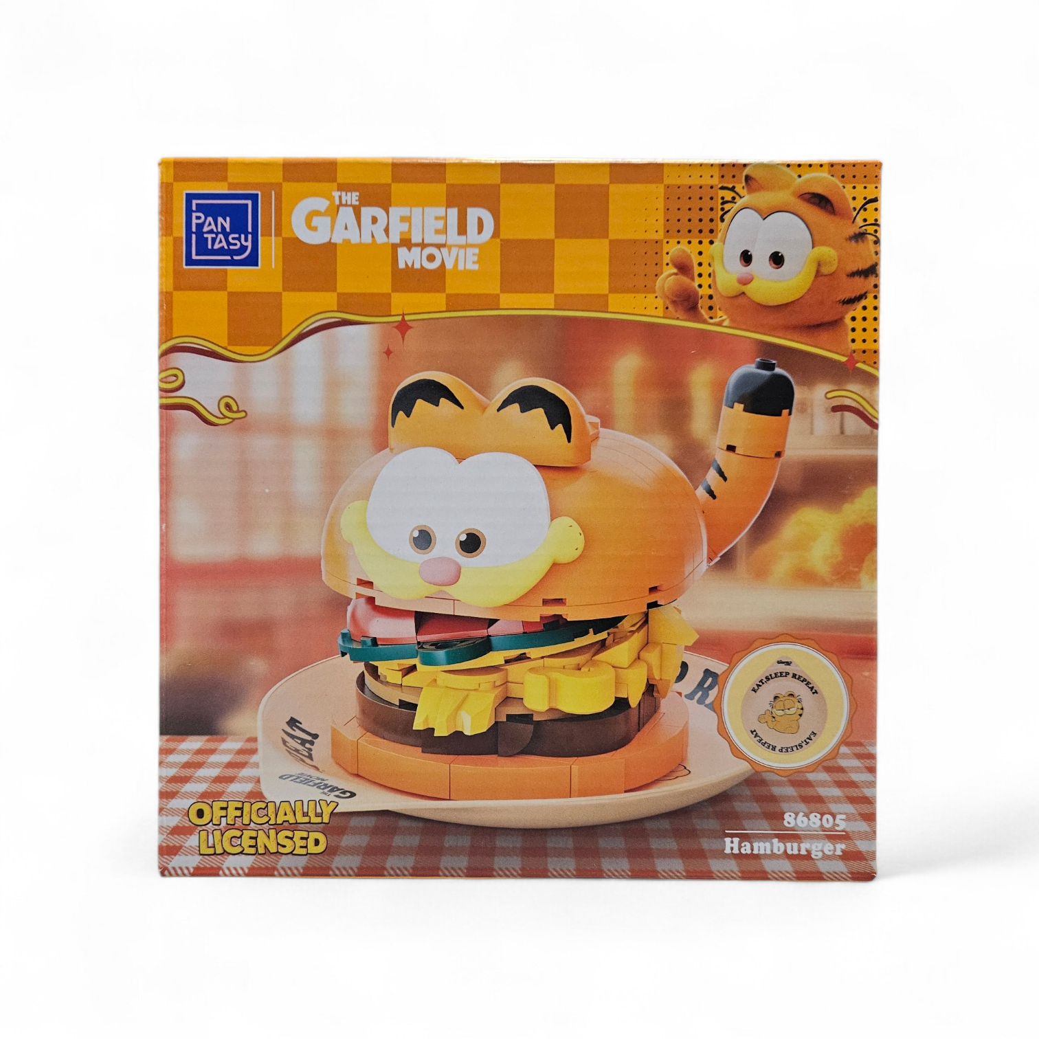 Garfield Hamburger 3D Bricks Puzzle