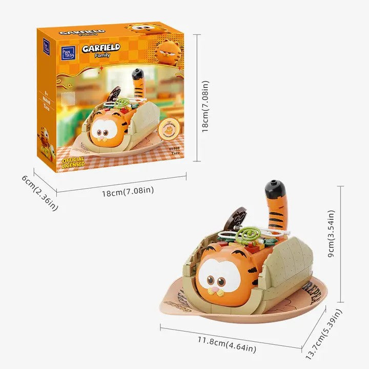 Garfield Taco 3D Bricks Puzzle
