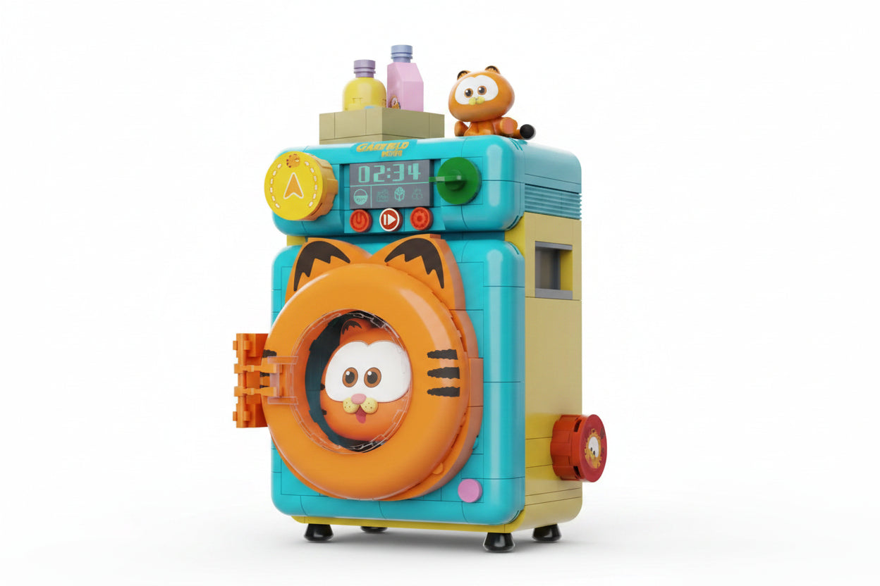 Garfield Washing Machine 3D Bricks Puzzle