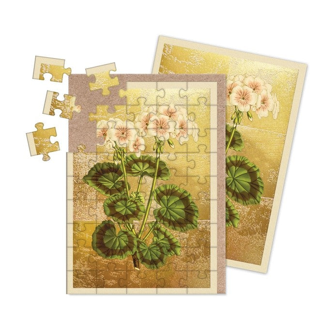 Geranium Jigsaw Greeting Card