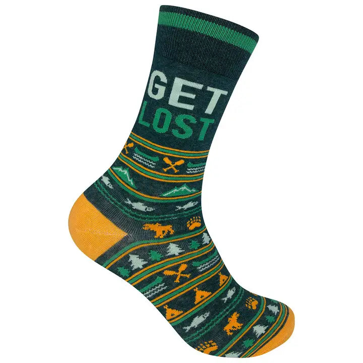 Get Lost Socks Green