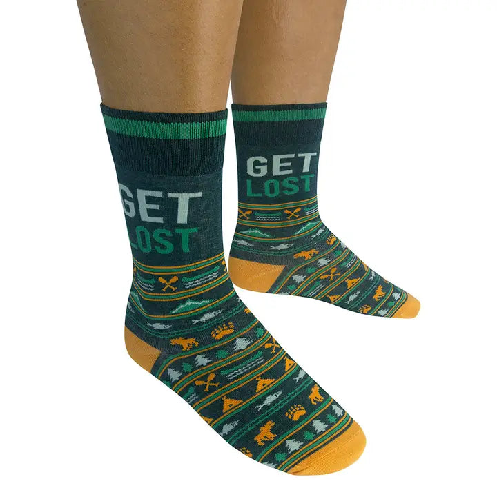 Get Lost Socks Green