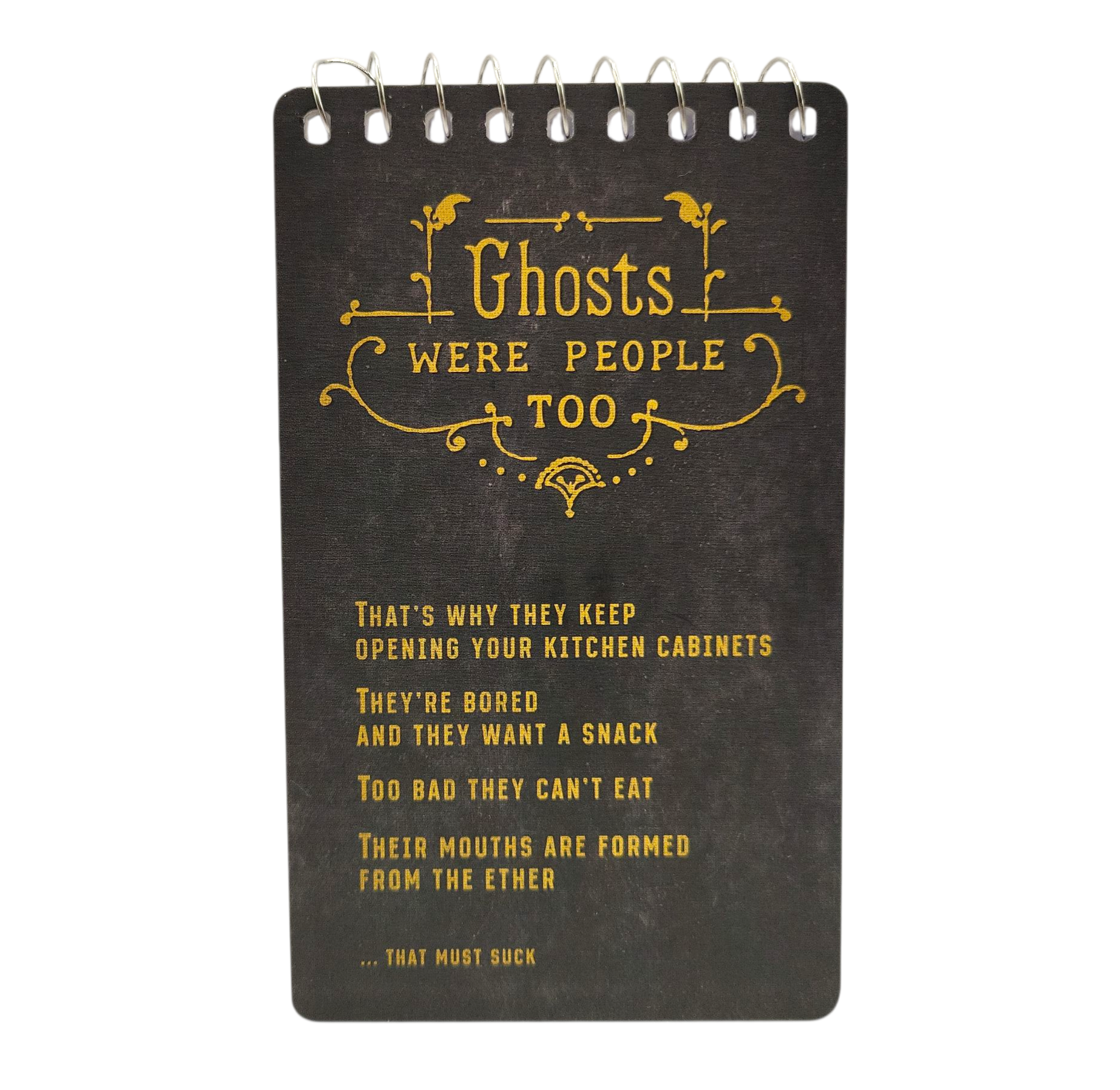 Ghosts Were People Too 3x5 Spiral Notebook