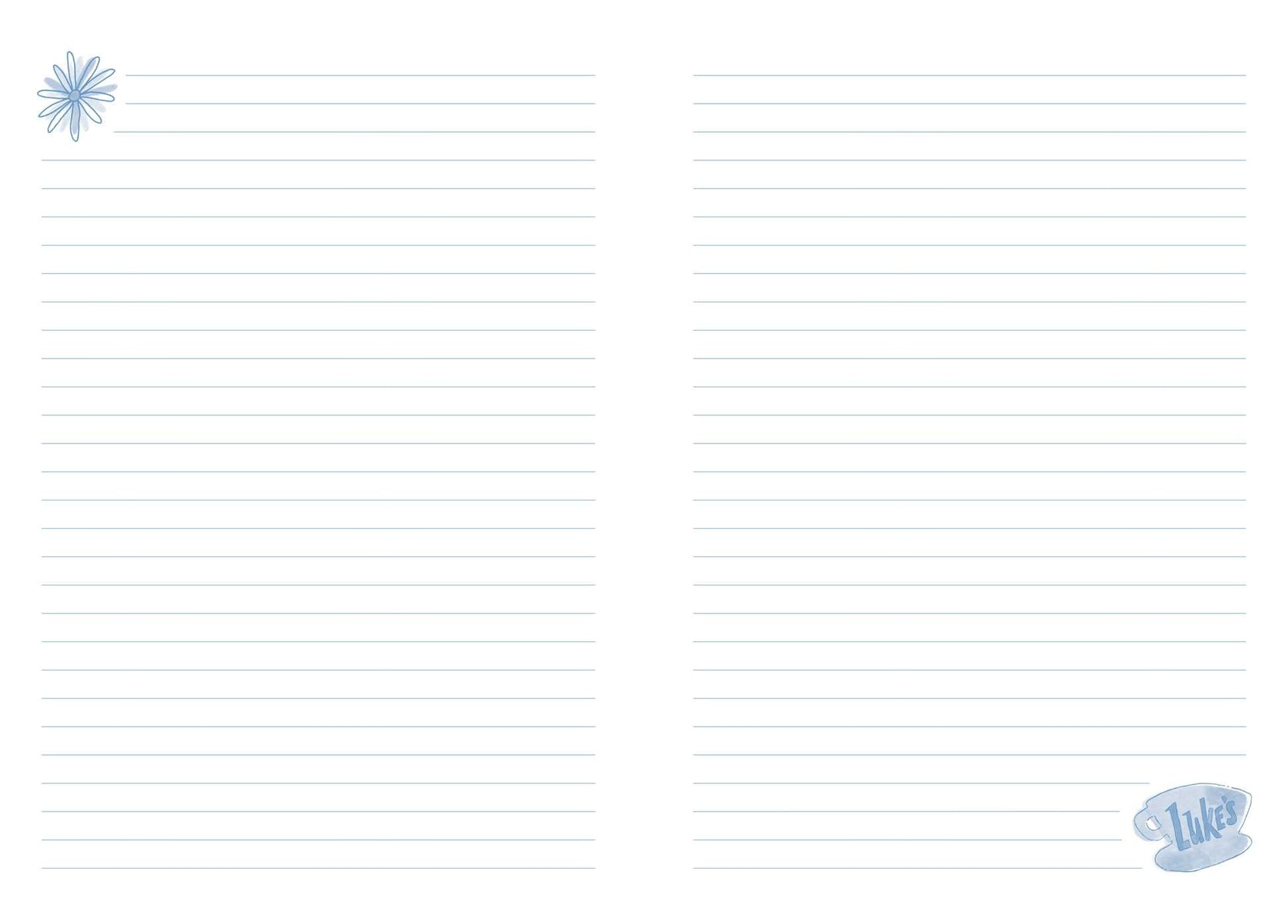 Gilmore Girls Embroidered Journal