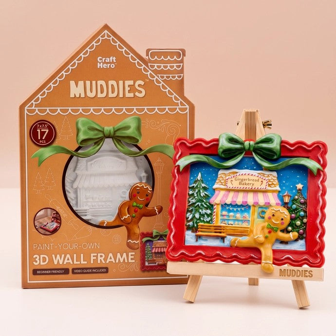 Gingerbread Paint Your Own 3D Wall Frame