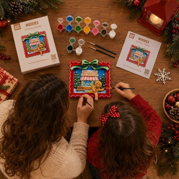 Gingerbread Paint Your Own 3D Wall Frame