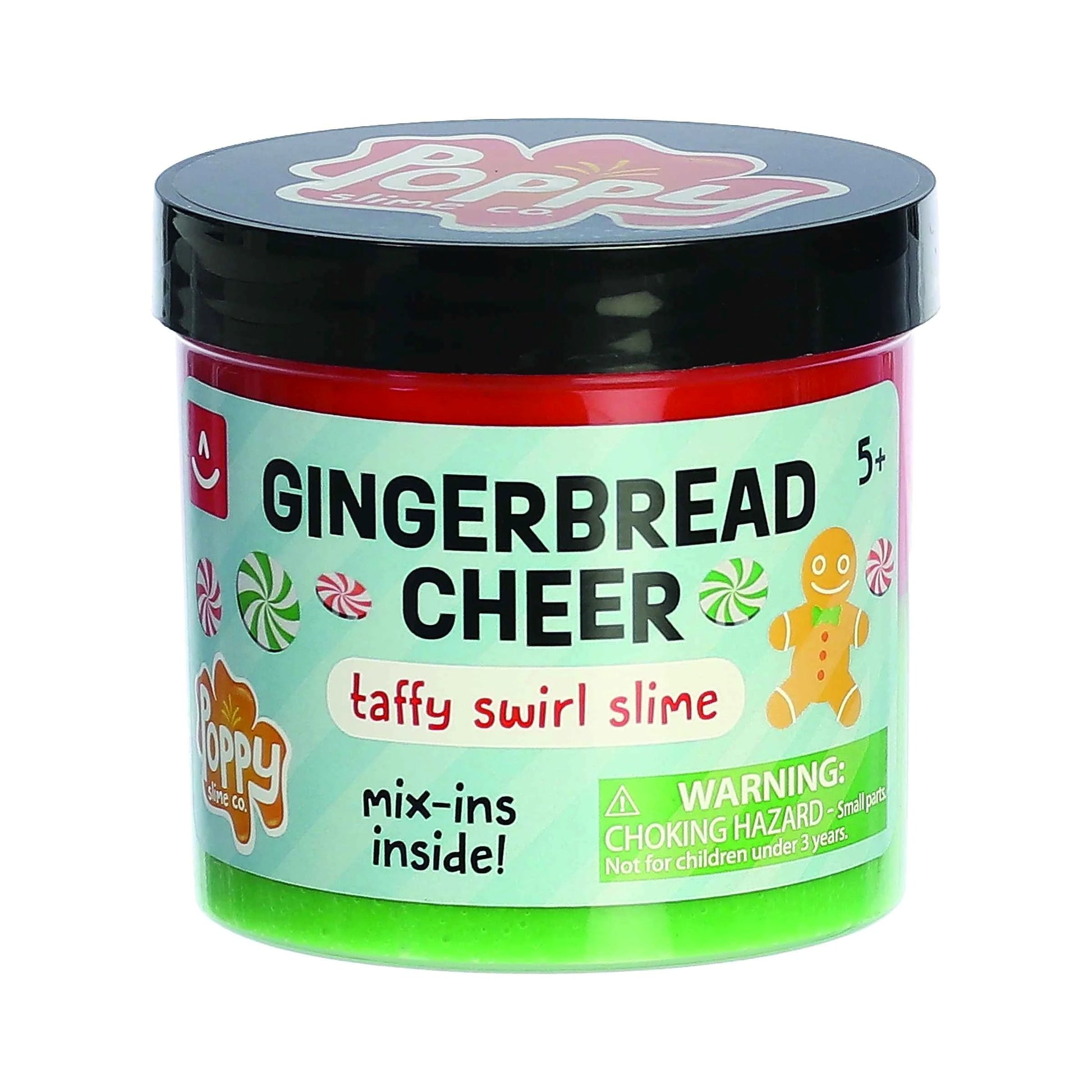 Gingerbread Cheer Taffy Swirl Slime