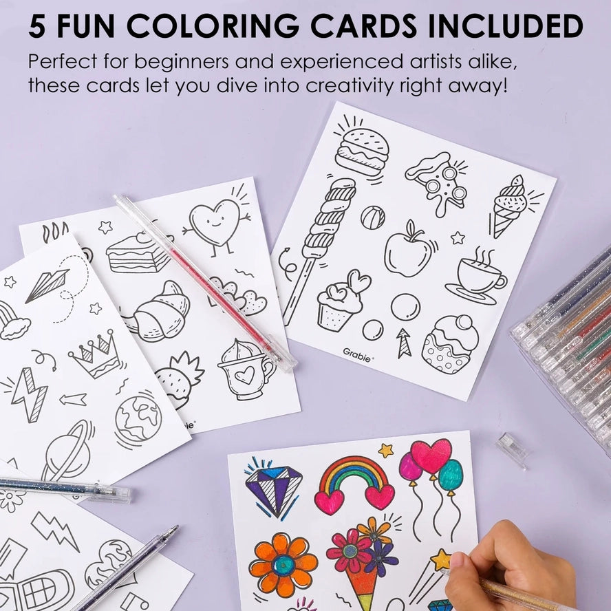 Glitter Gel Ink Pens Set Of 18