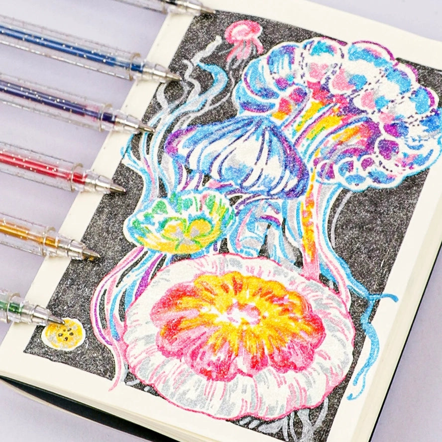 Glitter Gel Ink Pens Set Of 18