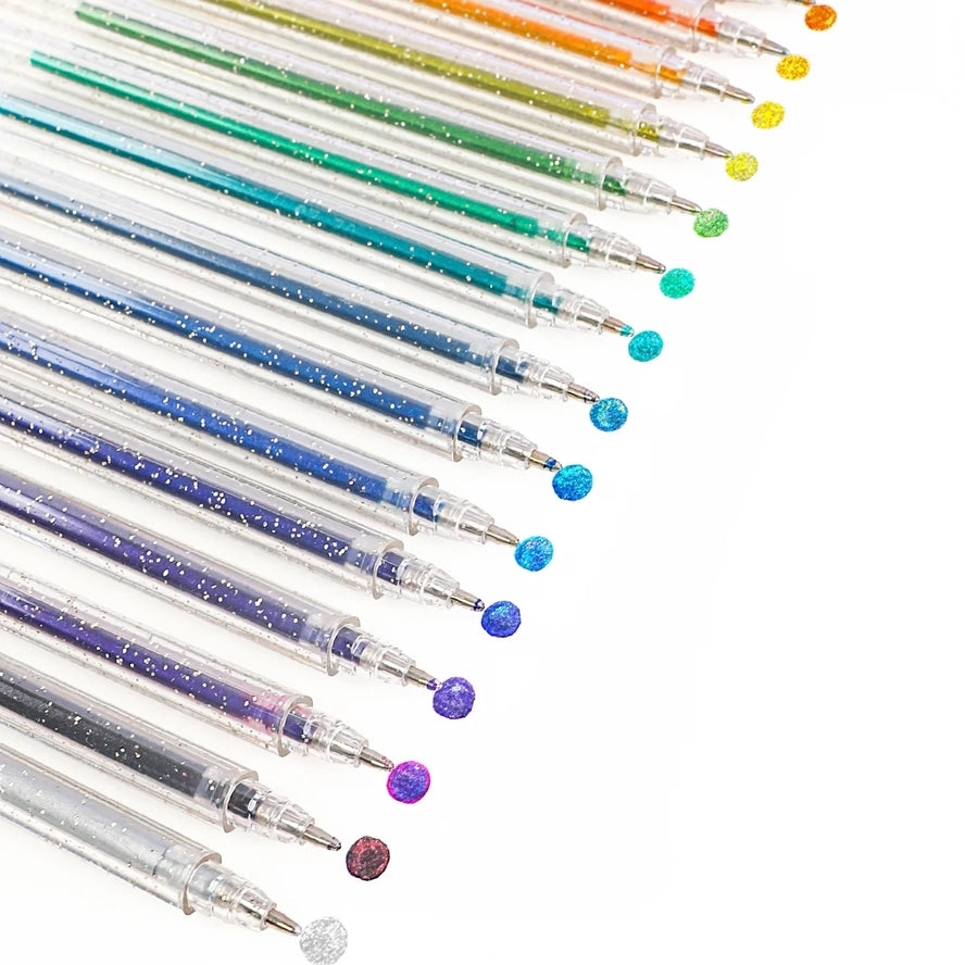 Glitter Gel Ink Pens Set Of 18