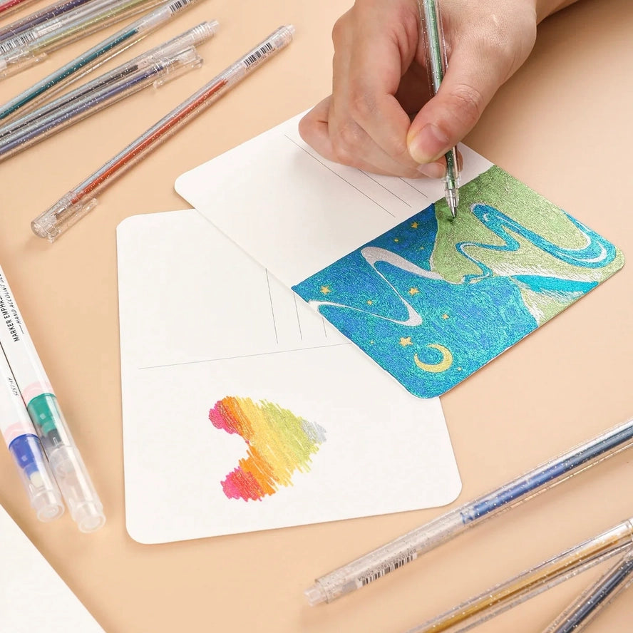 Glitter Gel Ink Pens Set Of 18