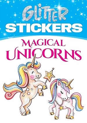 Glitter Magical Unicorns Stickers
