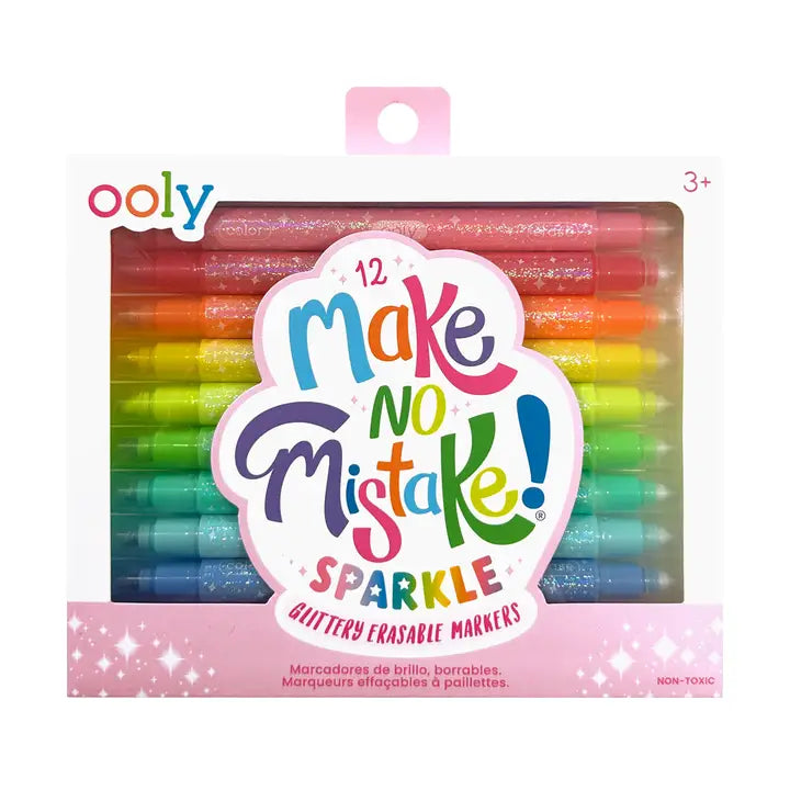 Glittery Erasable Markers 12 Piece Set