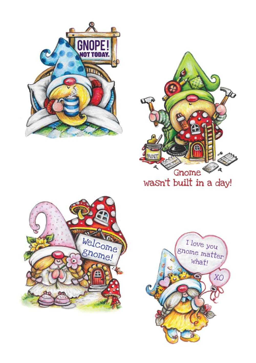 Gnome Pun Intended Stickers