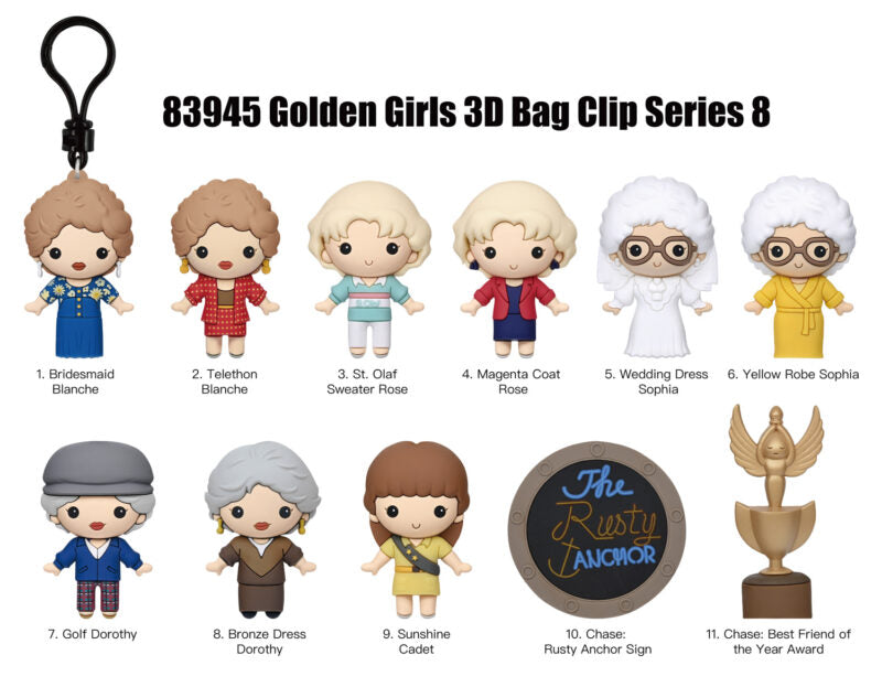 Golden Girls Figural Bag Clip Series 8