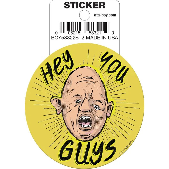Goonies Hey You Guys Die Cut Sticker