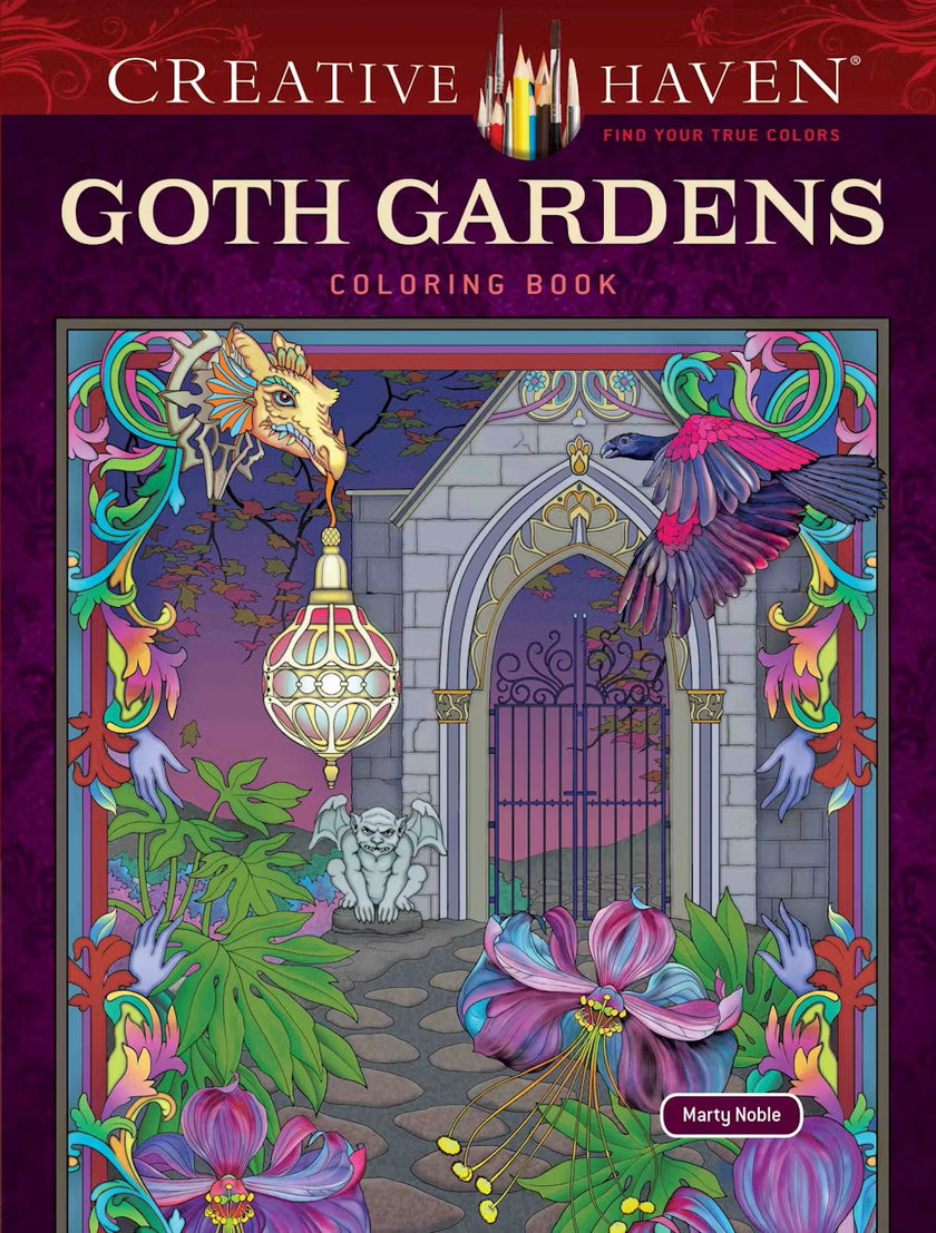 Goth Gardens Coloring Book Creative Haven